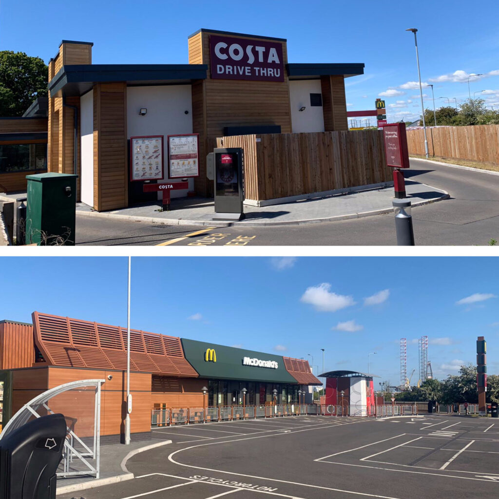 Drive Thru Costa & Drive Thru McDonald, Harwich Dean Street Developments
